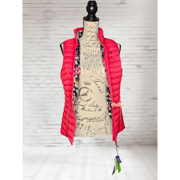 Joules Snug Water Resistant Packable Gilet Red Size 4 - Picture 5 of 15